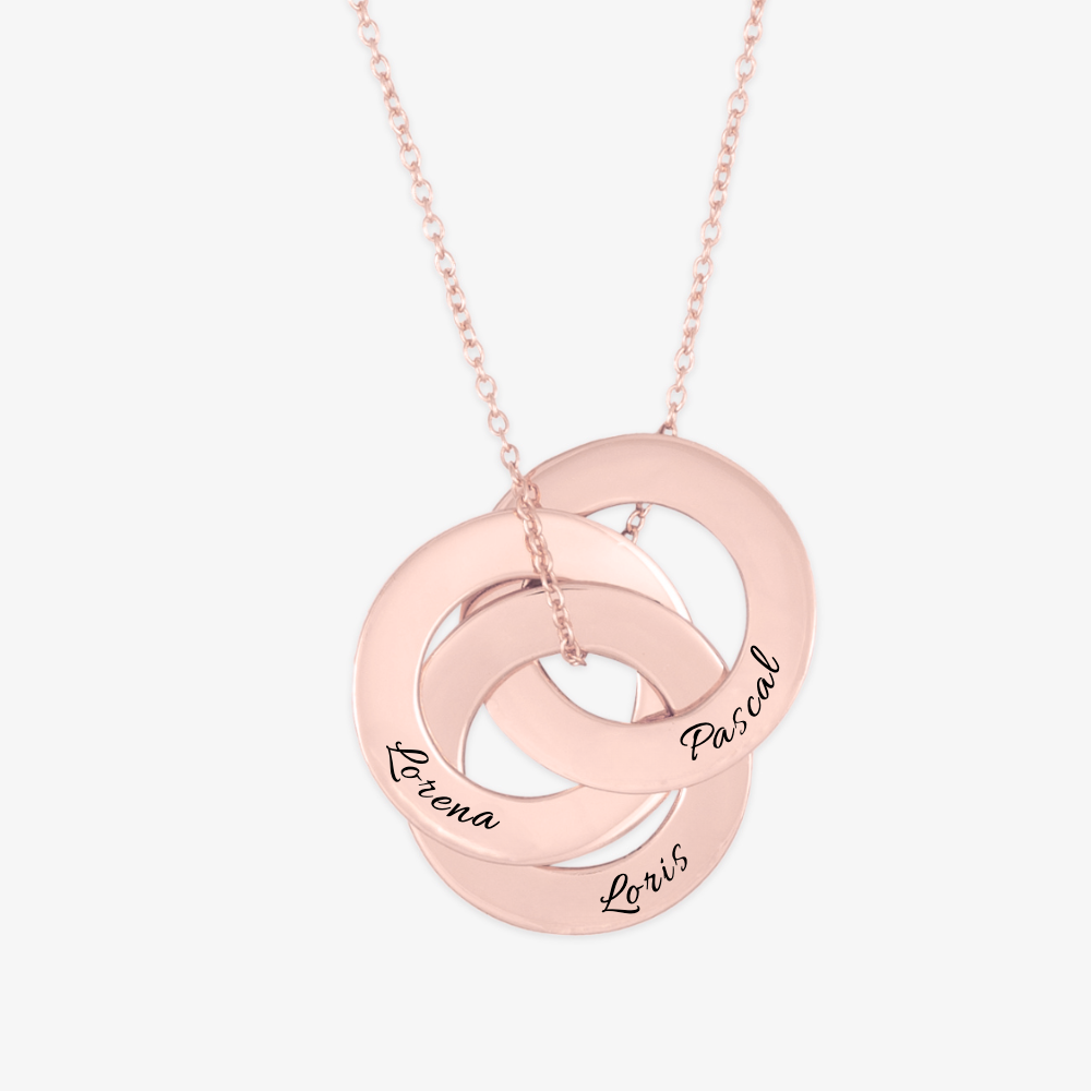 Eternal Trinity Circle Necklace - Herzschmuck