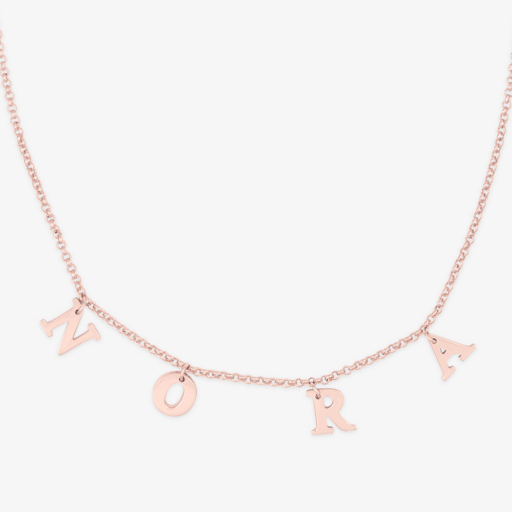 Dainty Letter Choker Necklace - Herzschmuck