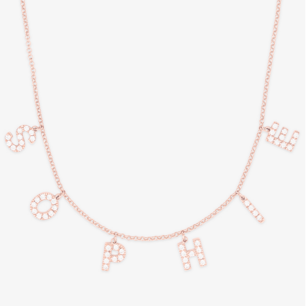 Lustrous Letter Luxe Necklace - Herzschmuck