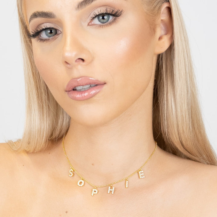 Lustrous Letter Luxe Necklace