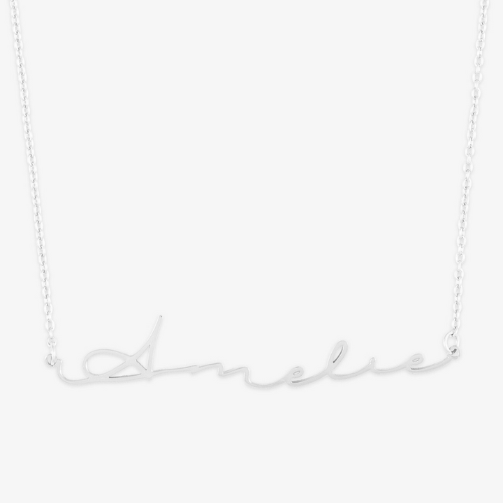 Signature Script Name Necklace - Herzschmuck