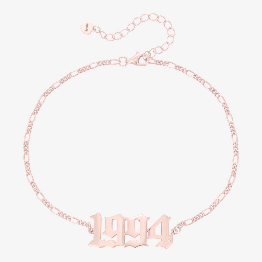 Numbers anklet - Herzschmuck