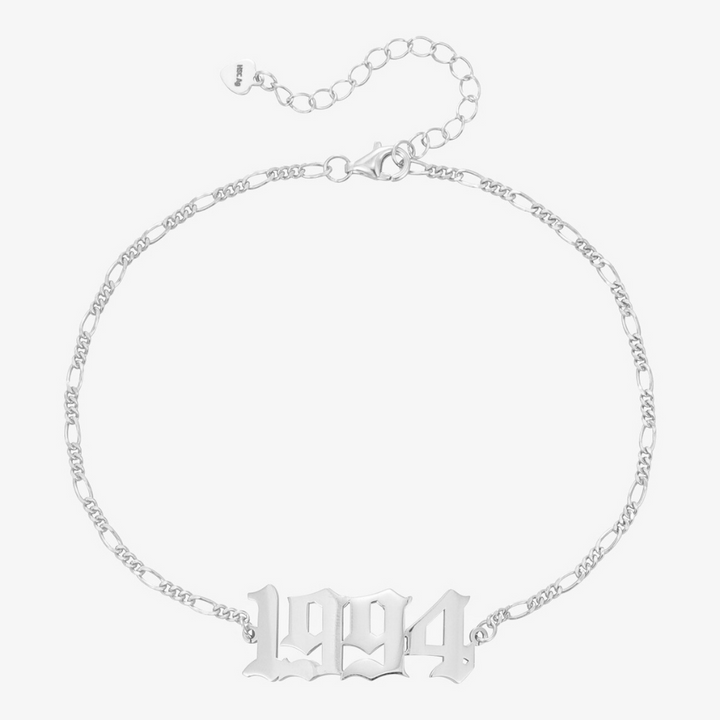 Numbers anklet - Herzschmuck