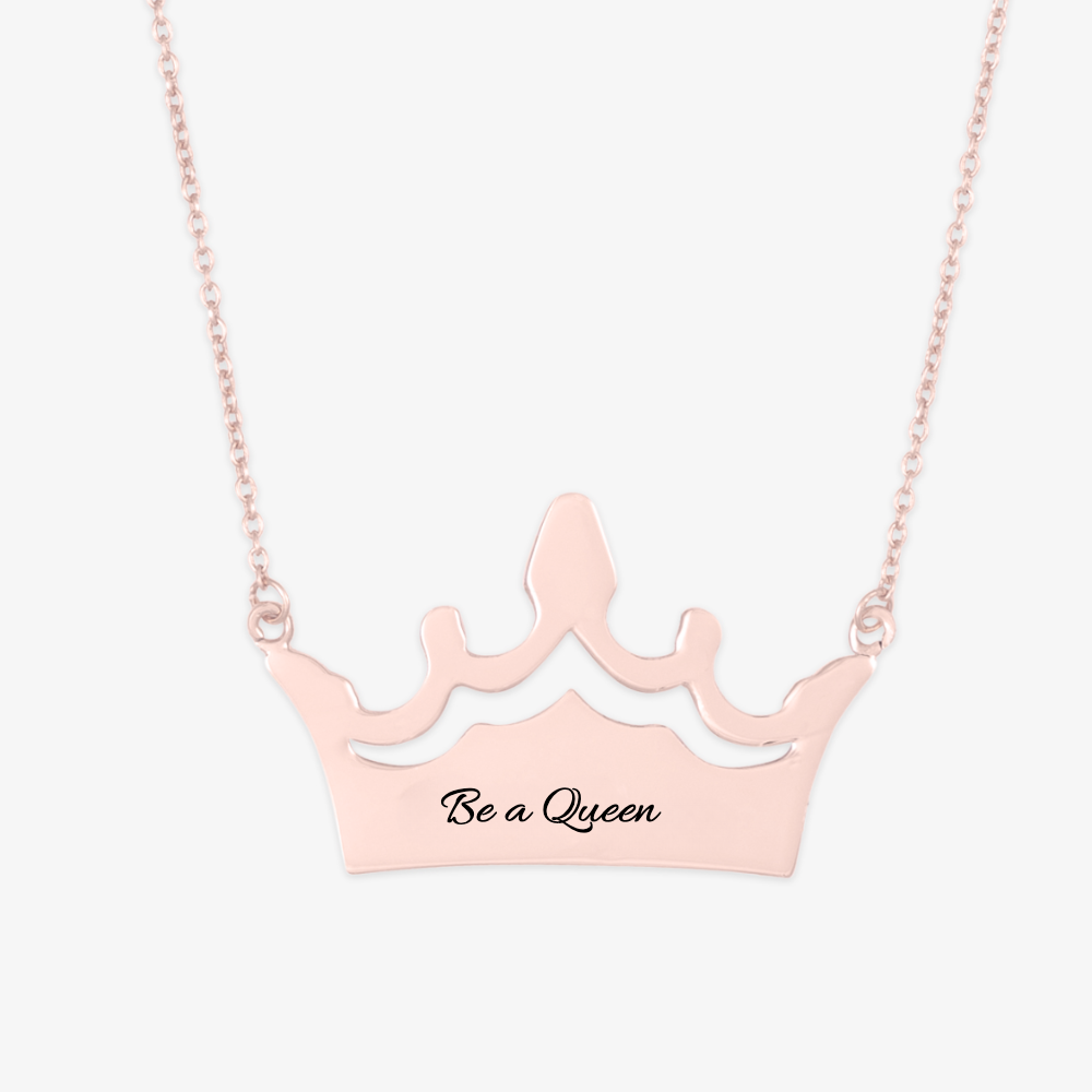 Queen necklace with engraving - Herzschmuck