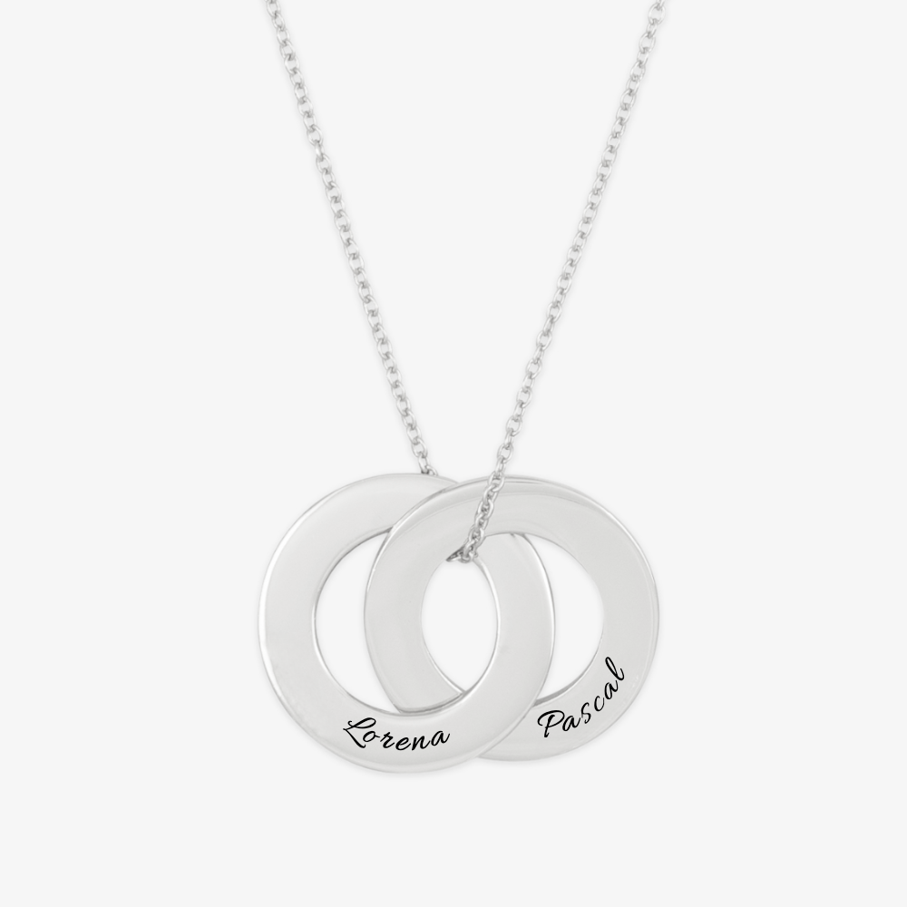 Interlinked Circles Personalized Necklace - Herzschmuck