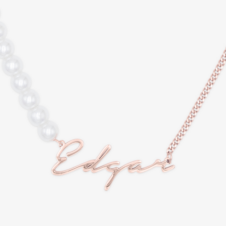 Dual-Design Personalized Name Necklace - Herzschmuck