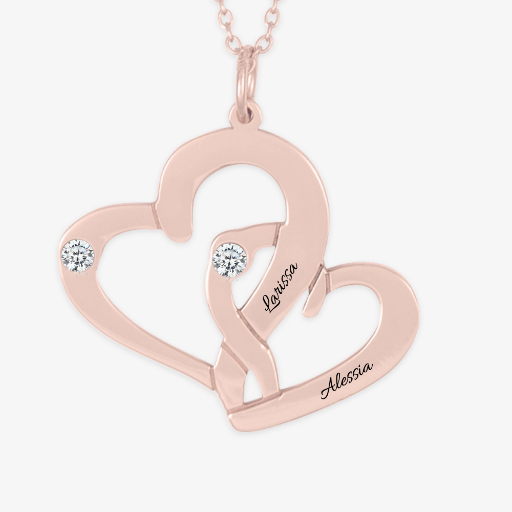 Double Heart Necklace - Herzschmuck