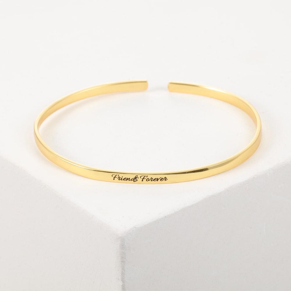 Luxurious Dual-Sided Engraved Bracelet - Herzschmuck