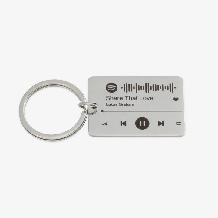 Custom Spotify Code Keychain - Your Song's Momento - Herzschmuck