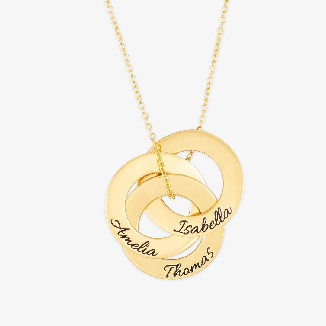 Eternal Trinity Circle Necklace - Herzschmuck