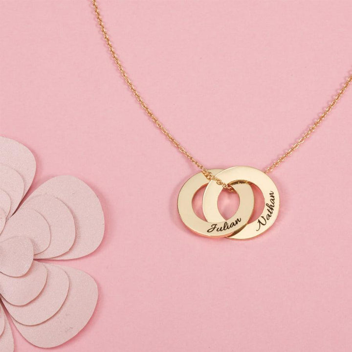 Interlinked Circles Personalized Necklace - Herzschmuck