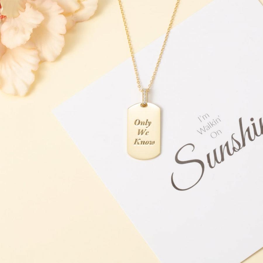 Shinny Radiance Personalized Necklace - Herzschmuck